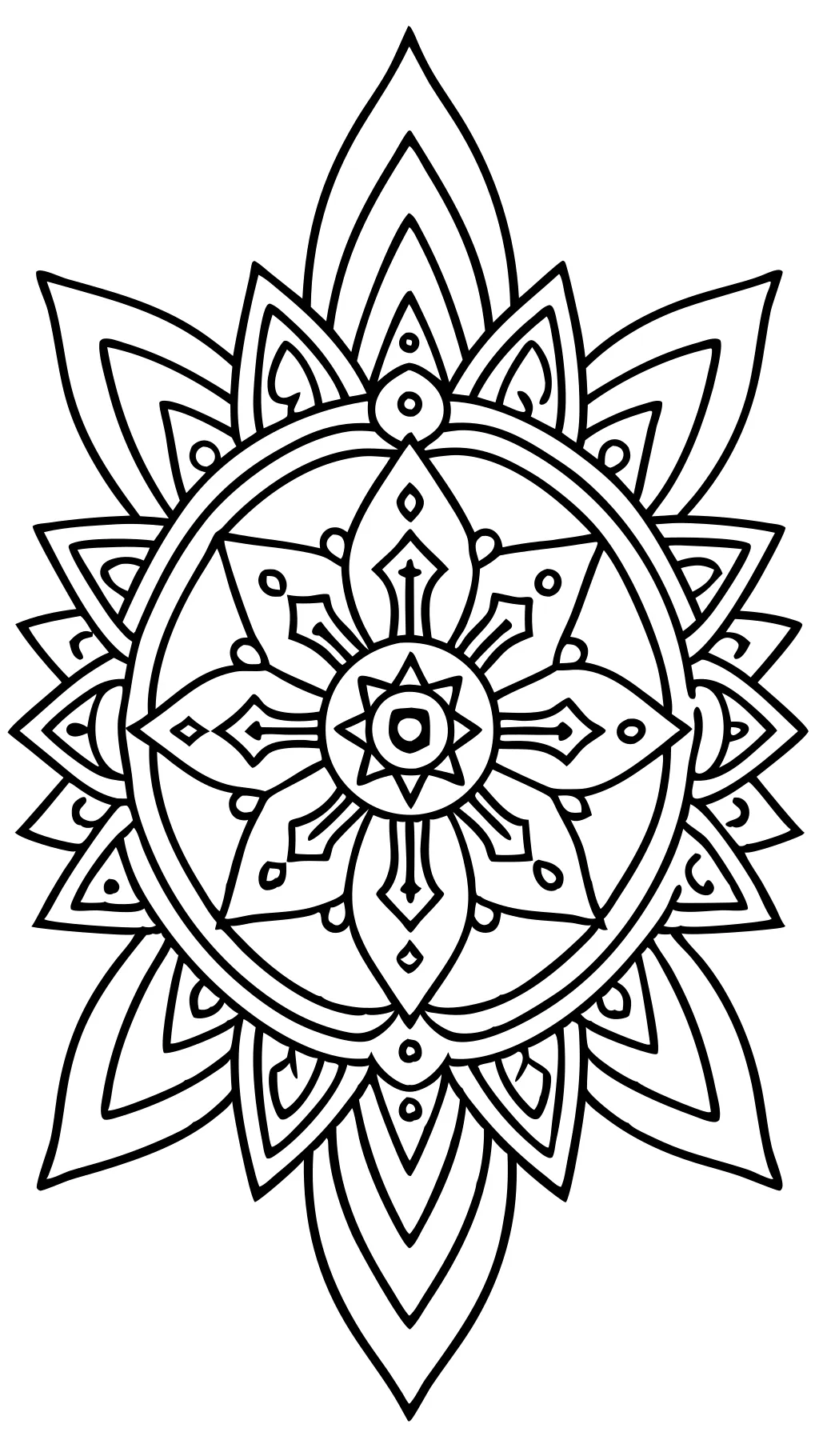 bold line coloring pages for adults